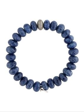 Sheryl Lowe Dyed Quartzite & Diamond Bead Bracelet